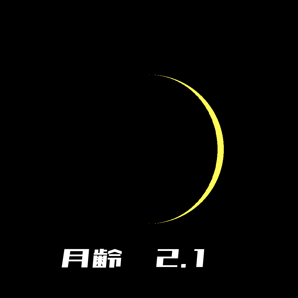 2023年09月17日の月の形と月齢